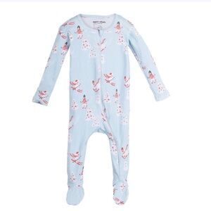 NWT NEON REBELS Baby Carson Holiday Footie Pajama, Ski Pups